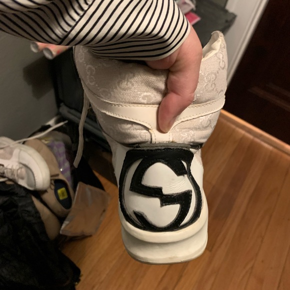 100% Authentic GUCCI Sneakers 44 10.5 high tops original Ace sneakers - Picture 6 of 6